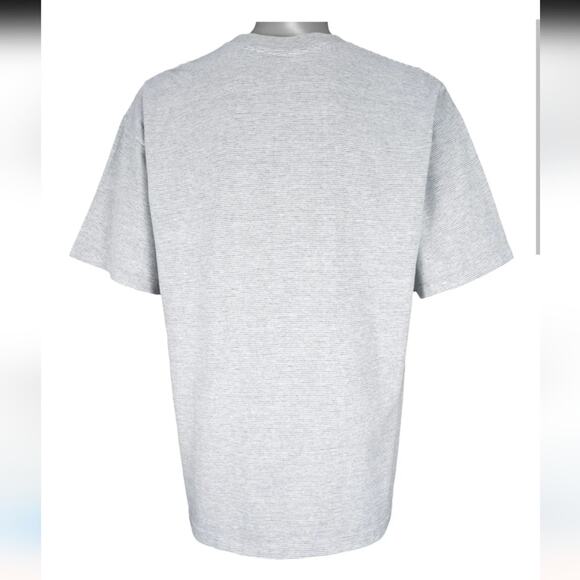 Vintage LOGO 7 Los Angeles Dodger's 1991 Gray Striped Single Stitch T-Shirt XXL - Picture 2 of 15